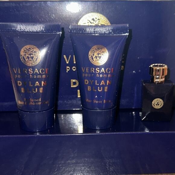 Versace Pour Homme Dylan Blue Travel Gift Set, NIP - Picture 4 of 6